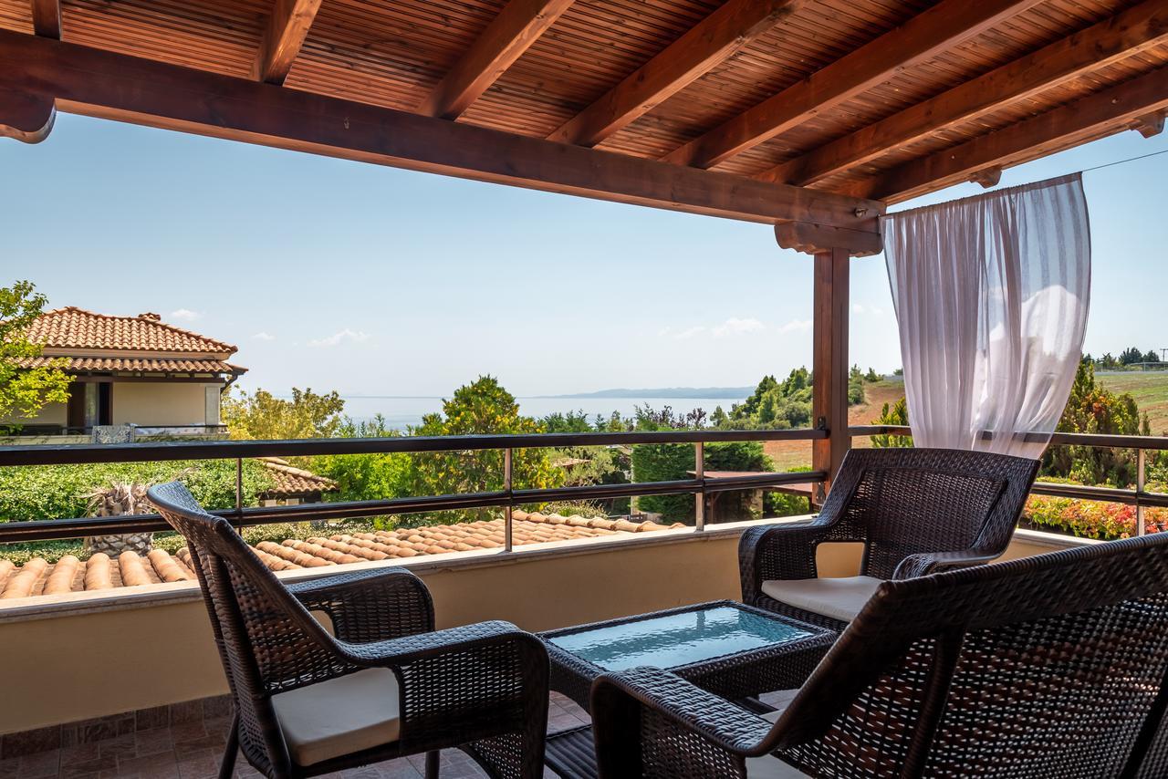 Blue Thea Luxury Villa In Afitos Eksteriør billede